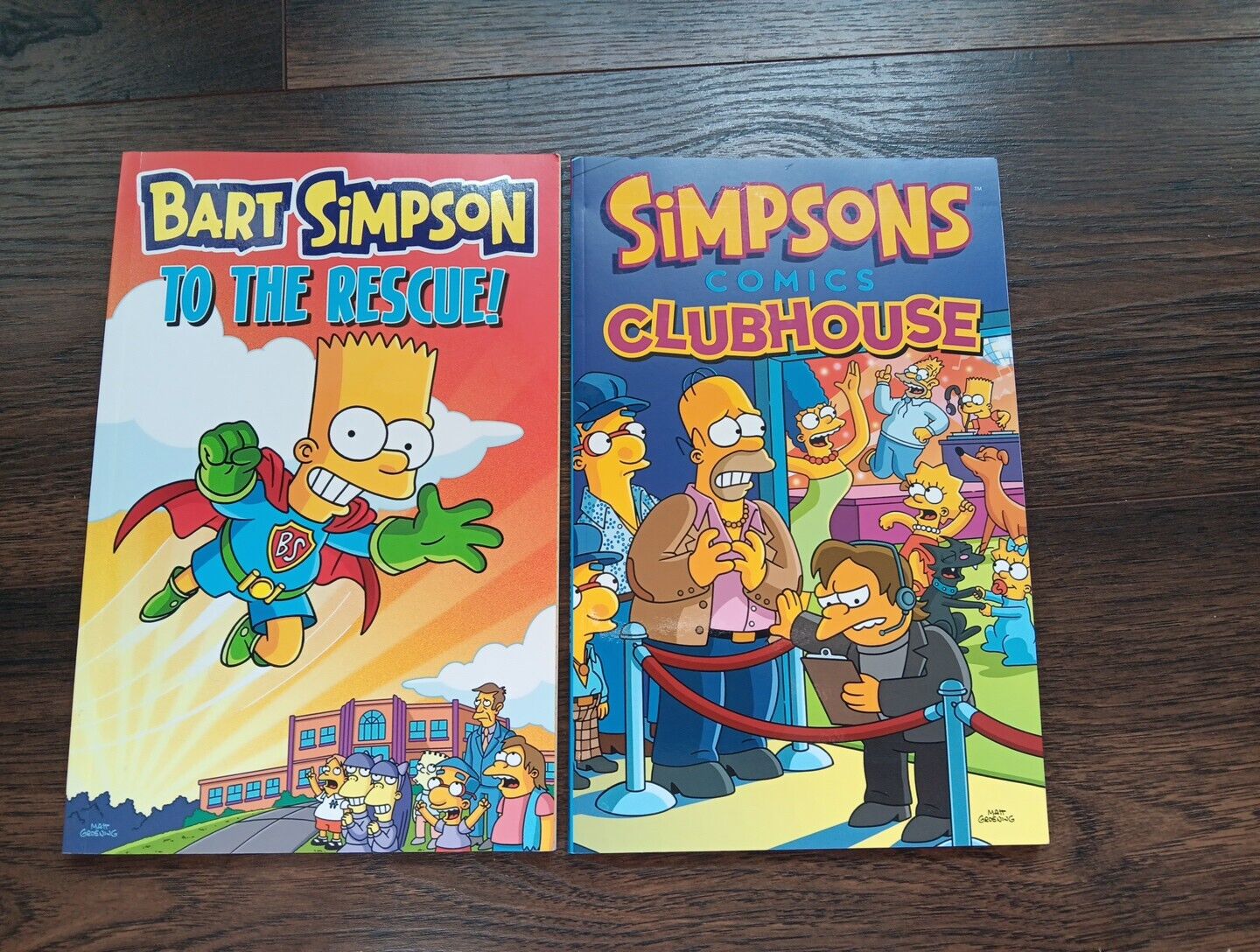 Simpsons Comics Lot of 2 Clubhouse and Bart Simpson to the Rescue