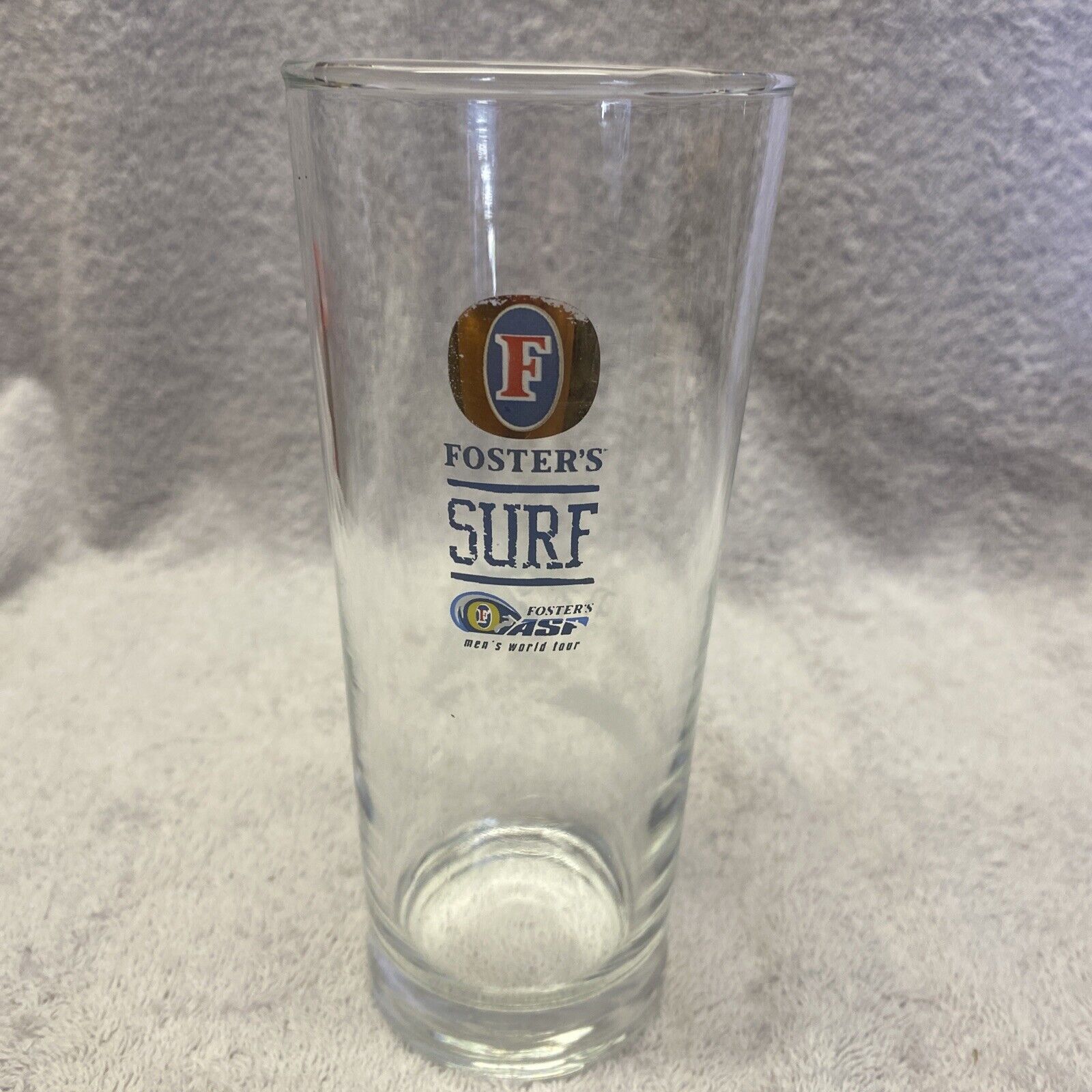 Vintage Fosters 2002 ASP 14oz 7” Clear Beer  Glass With Logo