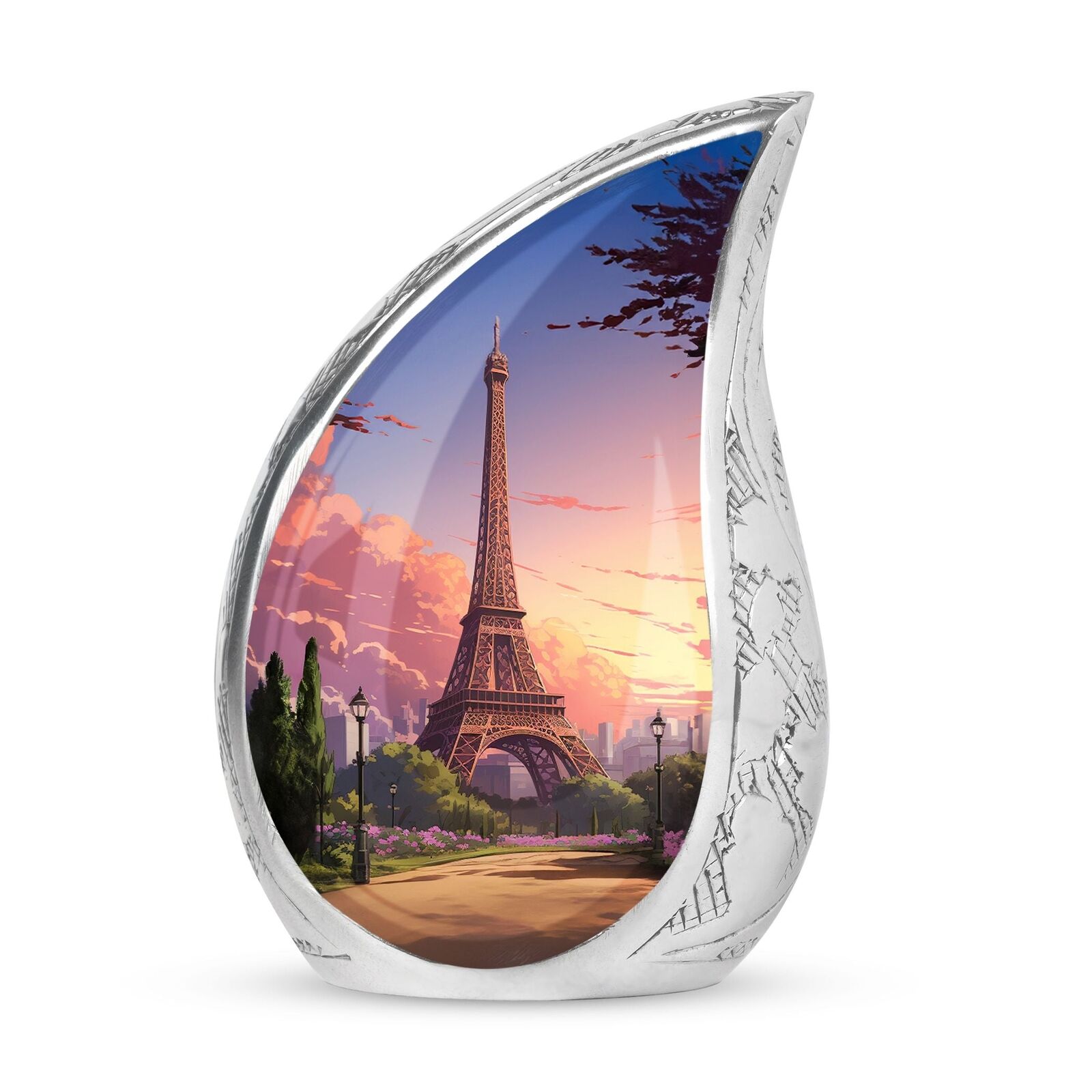 Stunning Eiffel Tower Park View- Commemorative Urns For Ashes