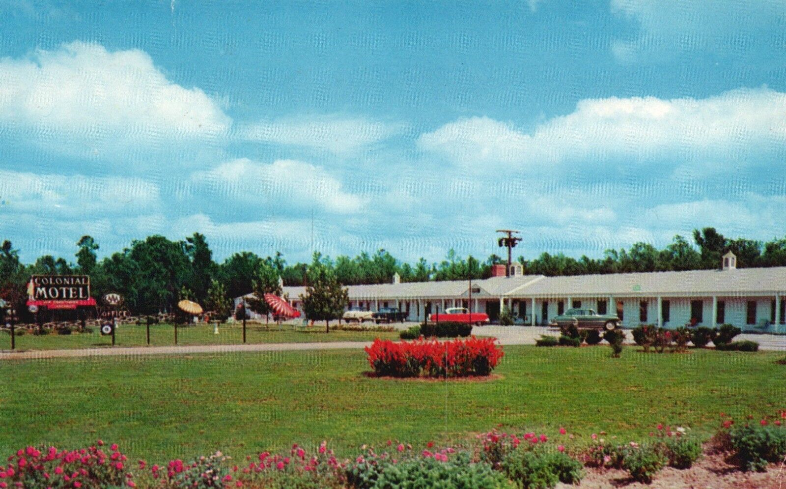 Postcard VA Jarratt Virginia Colonial Motel Route 301 Chrome Vintage PC f9355