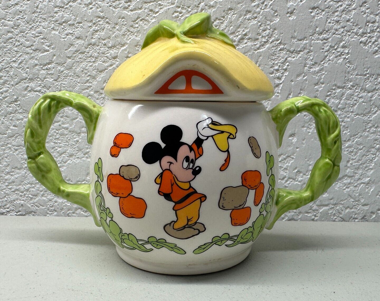 Vintage Disney Royal Orleans Mickey & The Beanstalk Tableware Sugar Bowl