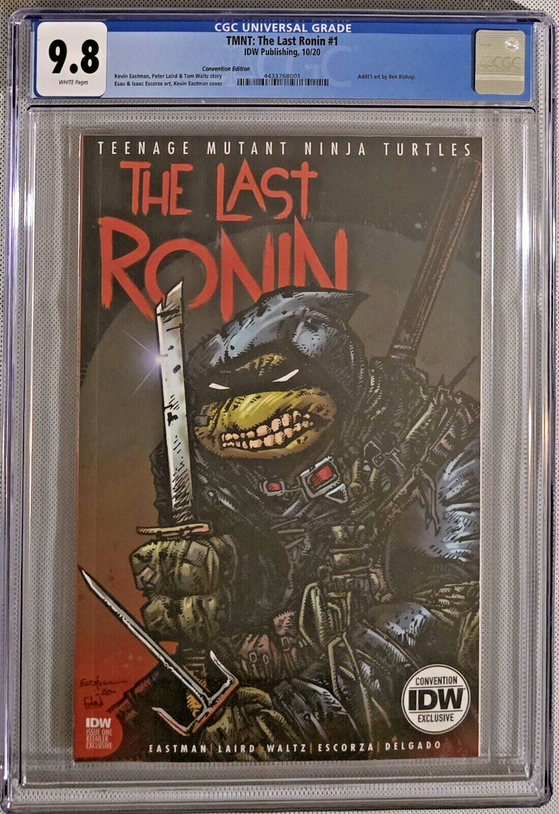 TMNT The Last Ronin #1 CGC 9.8 Convention Edition Eastman NYCC Exclusive Variant