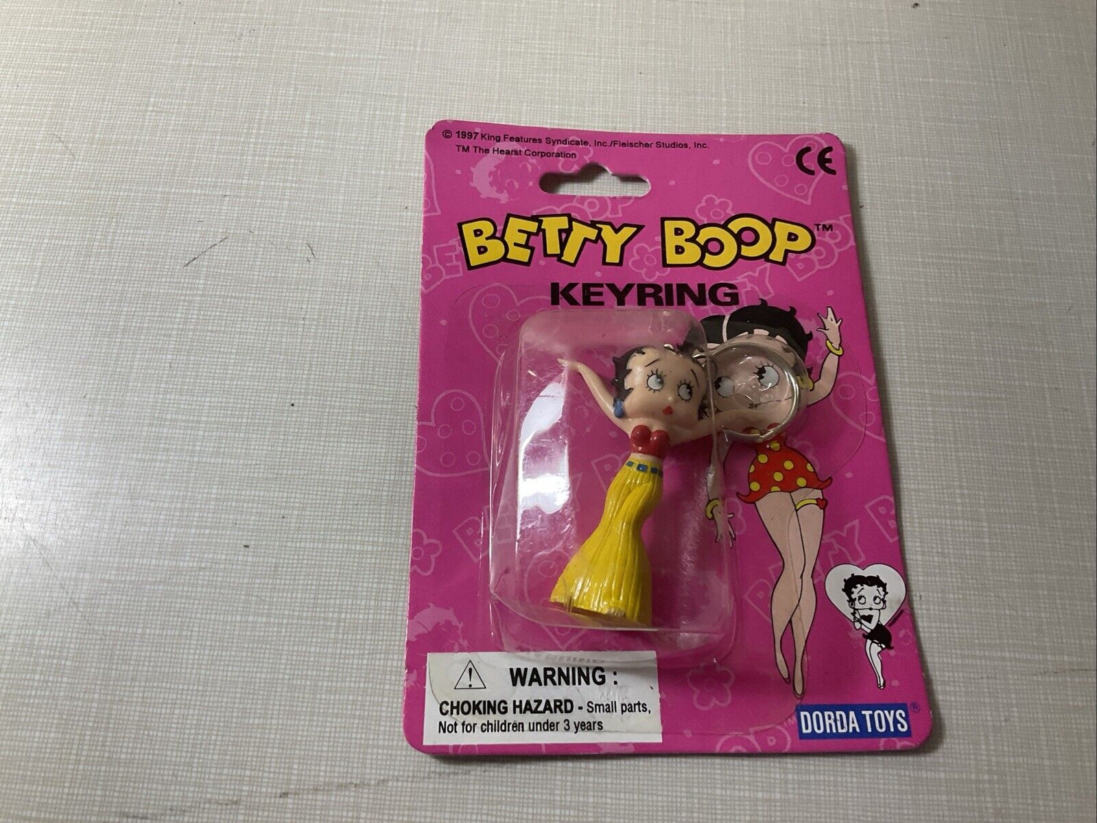 Collection Betty Boop Key Chain 1997 Bell Bottoms New in Original Package