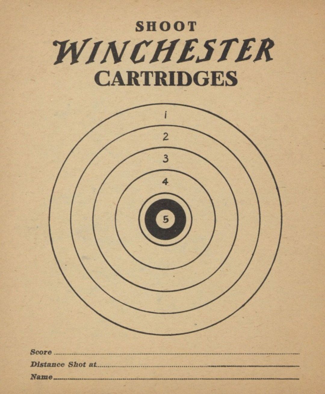 Shoot Winchester Cartridges Target - Americana - Americana
