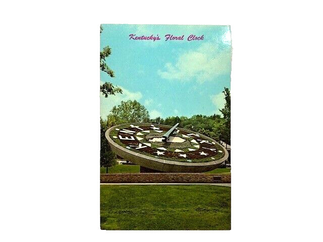 Kentucky's Floral Clock  Frankfort Kentucky KY One of worlds largest VTG PC