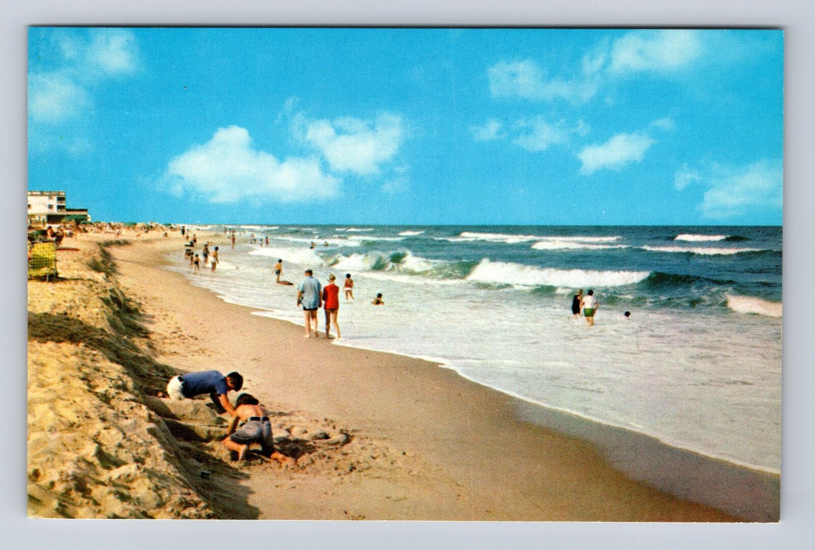 DE-Delaware, General Greetings Clean Beach, Antique, Vintage Souvenir Postcard