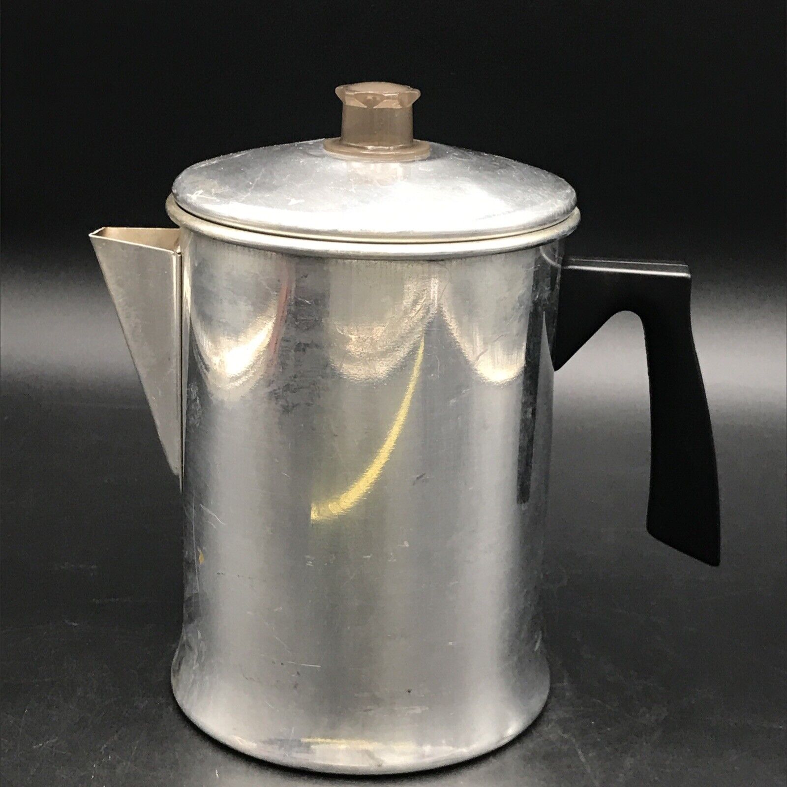 Vintage Small MIRRO Stovetop Camping Percolator Coffeepot Aluminum