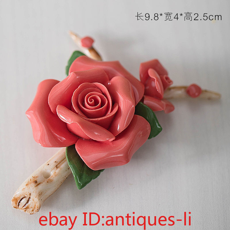 Chinese Porcelain, Beautiful Roses, Ceramic Home Decoration Ornaments