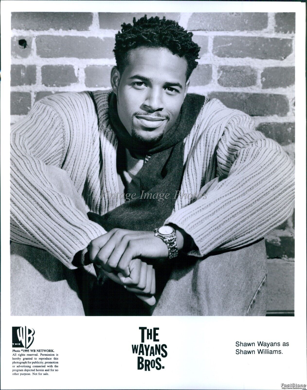 1995 Shawn Wayans As Shawn Williams On The Wayans Bros. Television Photo 8X10
