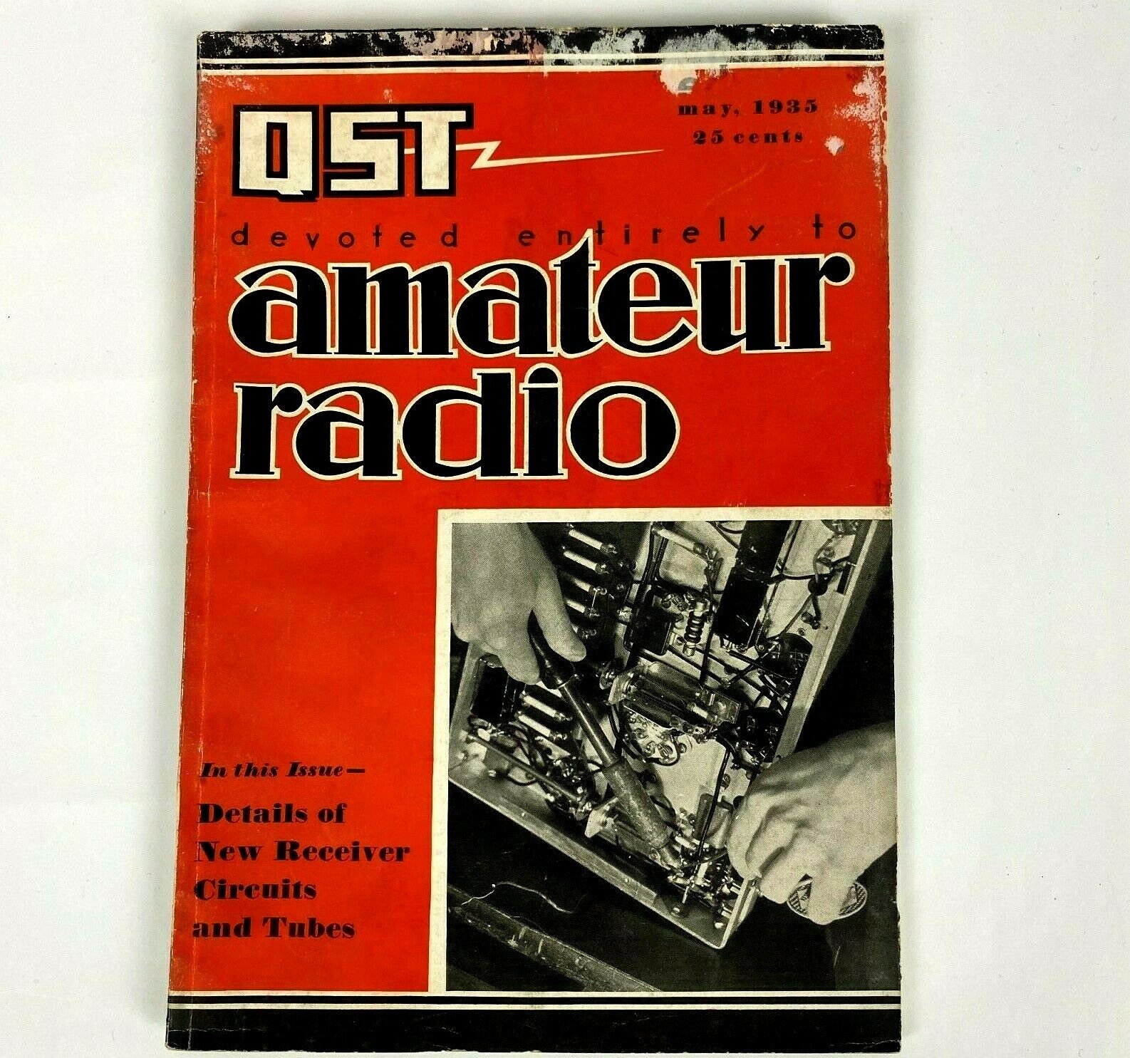 May 1935 QST Amateur Radio Magazine Receivers & Tubes 128 Pages Vintage