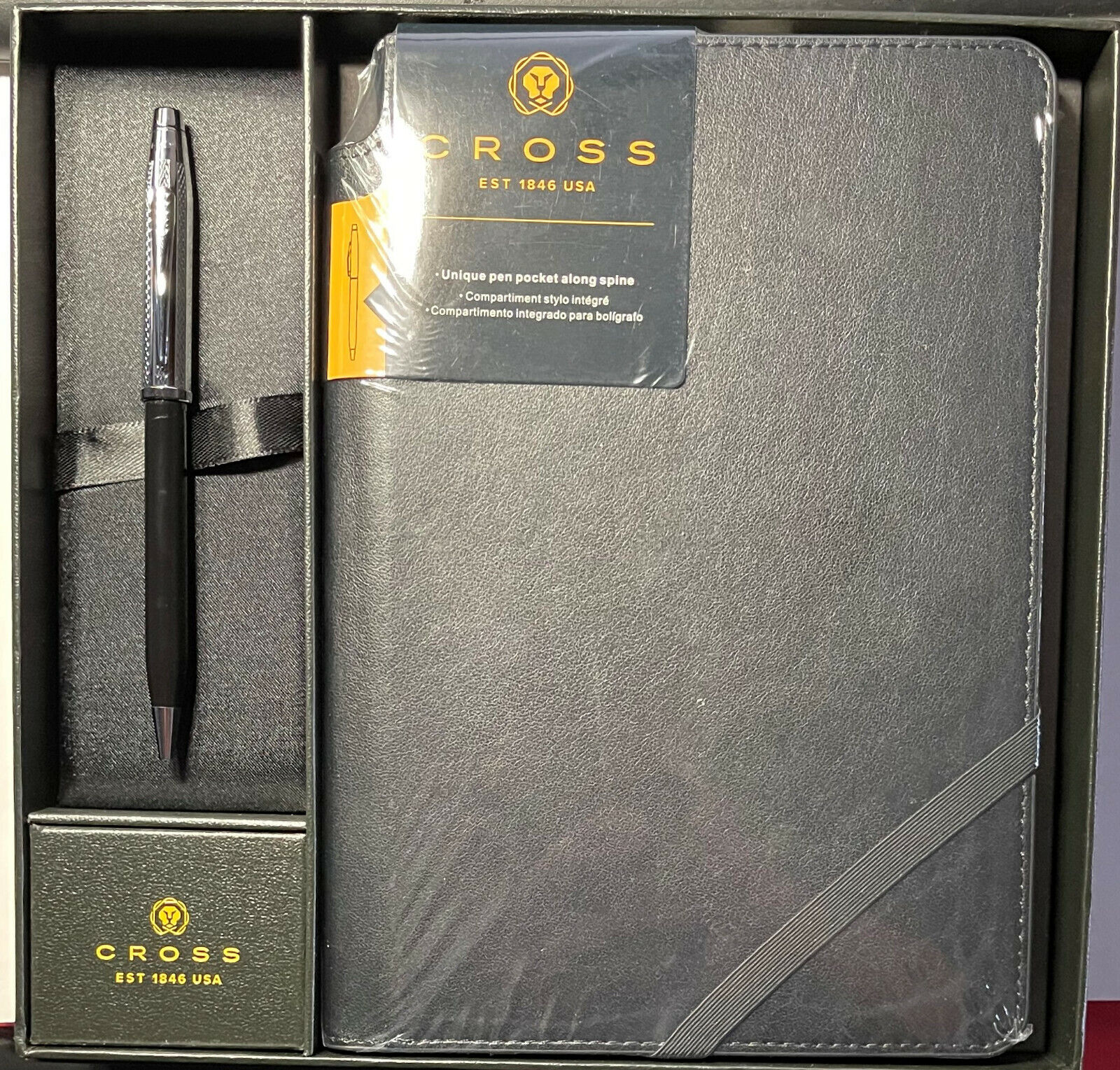 CROSS GIFT SET-CENTURY II (AT0082WG-91) BALL PEN WITH BLACK JOURNAL IN GIFT BOX