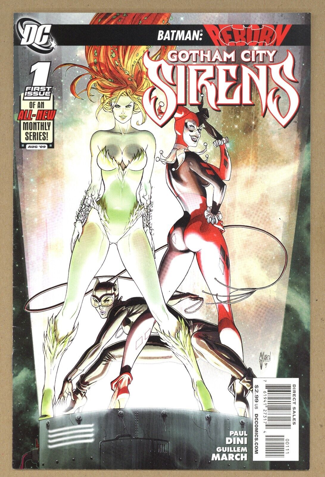 Gotham City Sirens (VF-) Catwoman, Poison Ivy, Harley Quinn 2009 DC Comics V186