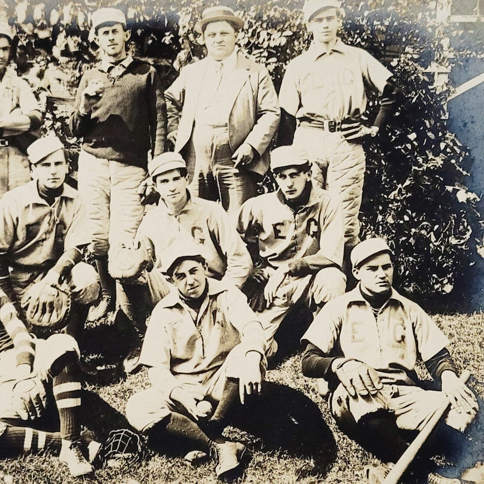 Rare c1910 Postcard East Greenville Pennsylvania Baseball Team Montgomery County
