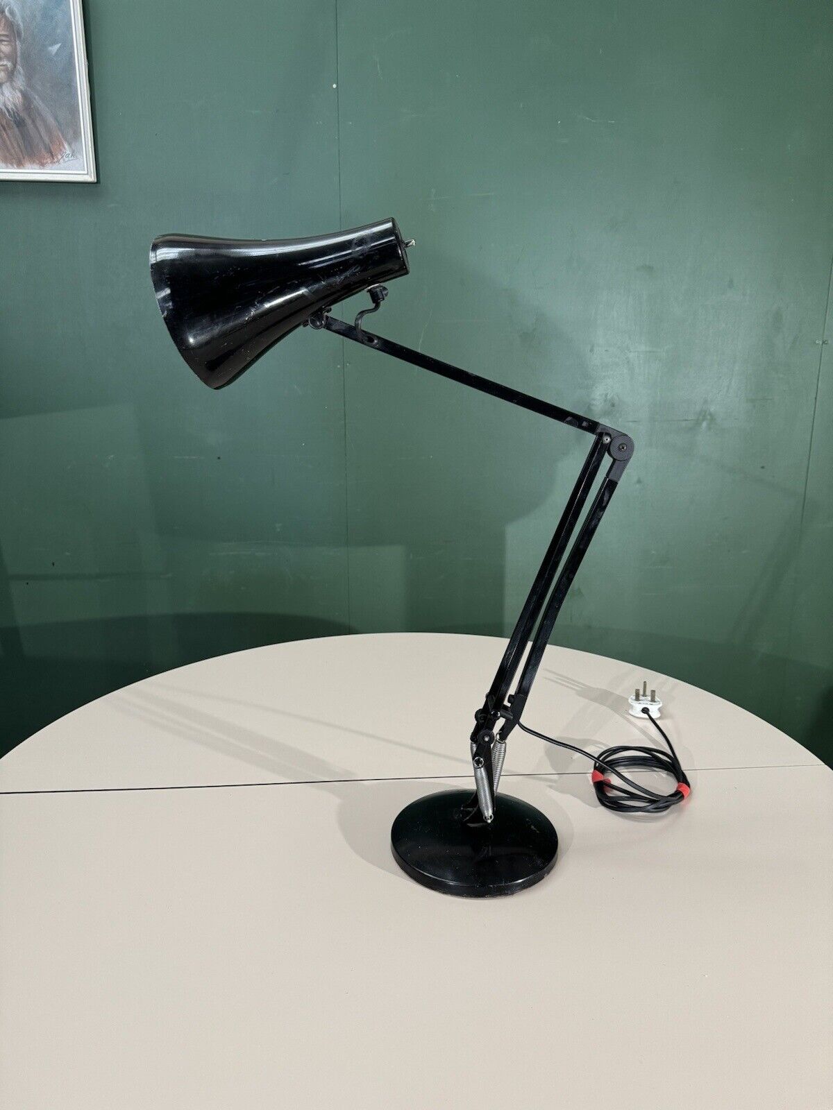 Vintage Herbert Terry Model 90 Black Anglepoise Desk Lamp