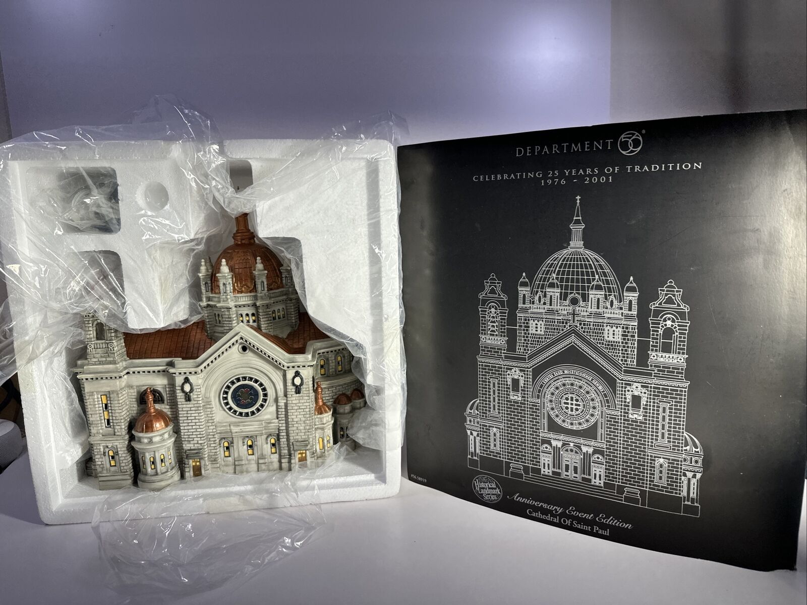 Department Dept 56 Cathedral Of Saint Paul 56.58919 Event Edition Copper Roof NW