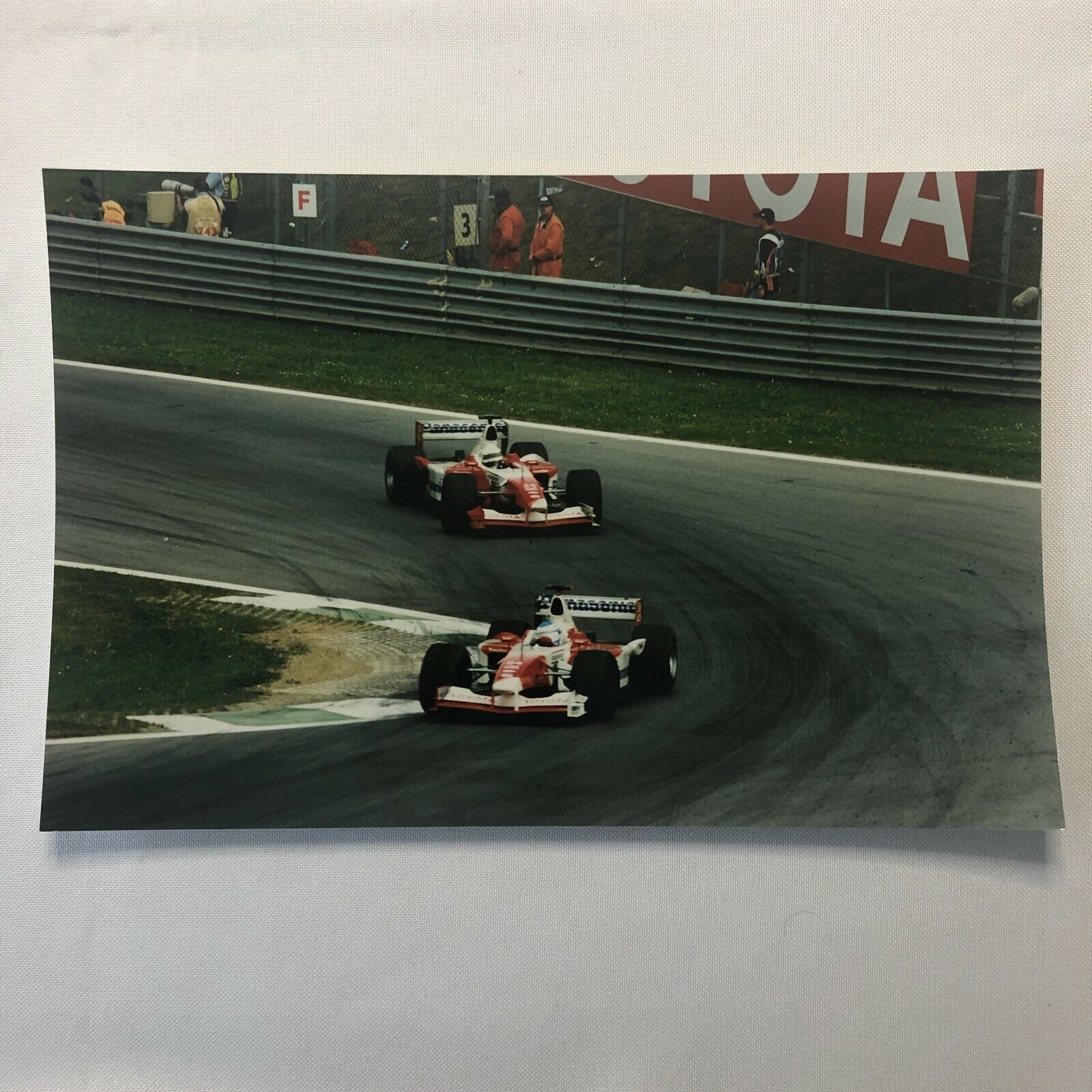 Allan McNish & Mika Salo Toyota F1 Racing Photo Photograph Print 2002 Austria ?