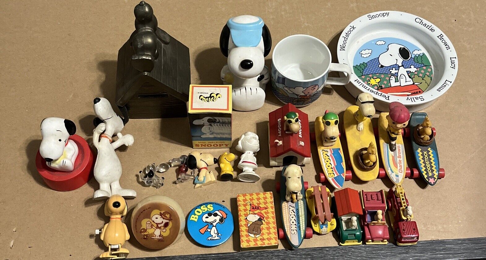 Vintage 1958- 1978 Schulz Peanuts Snoopy And Charlie Brown Lot Rare 26 Items