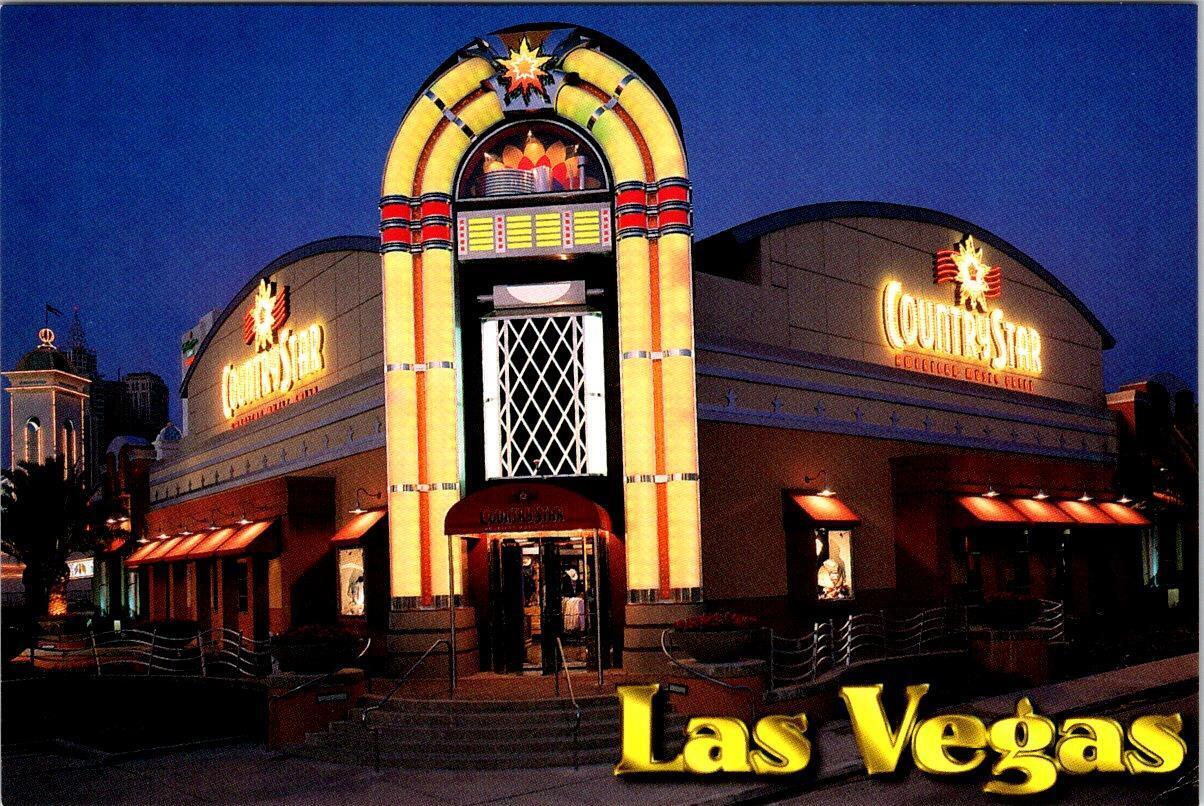 Las Vegas NV Nevada  COUNTRY STAR AMERICAN MUSIC GRILL Restaurant  4X6 Postcard
