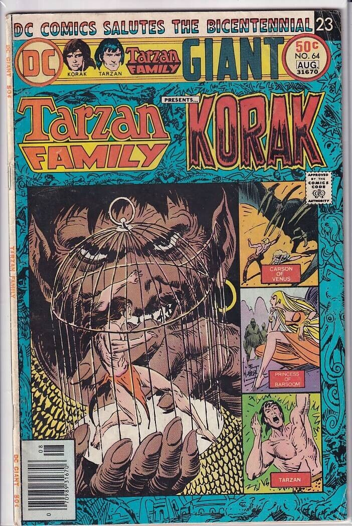 44224: DC Comics TARZAN FAMILY GIANT #64 VF Grade