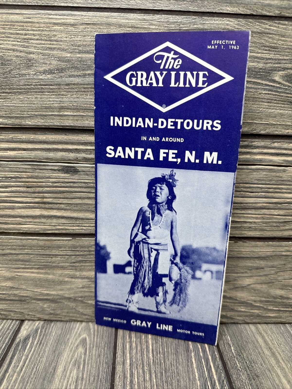 The Gray Line Indian Detours Santa Fe NM May 1 1963 Brochure