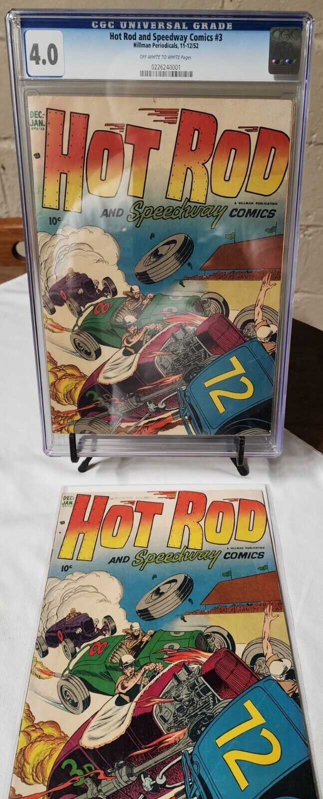Hot Rod and Speedway No 3 CGC Certified Copy w/ Reader copy 1952