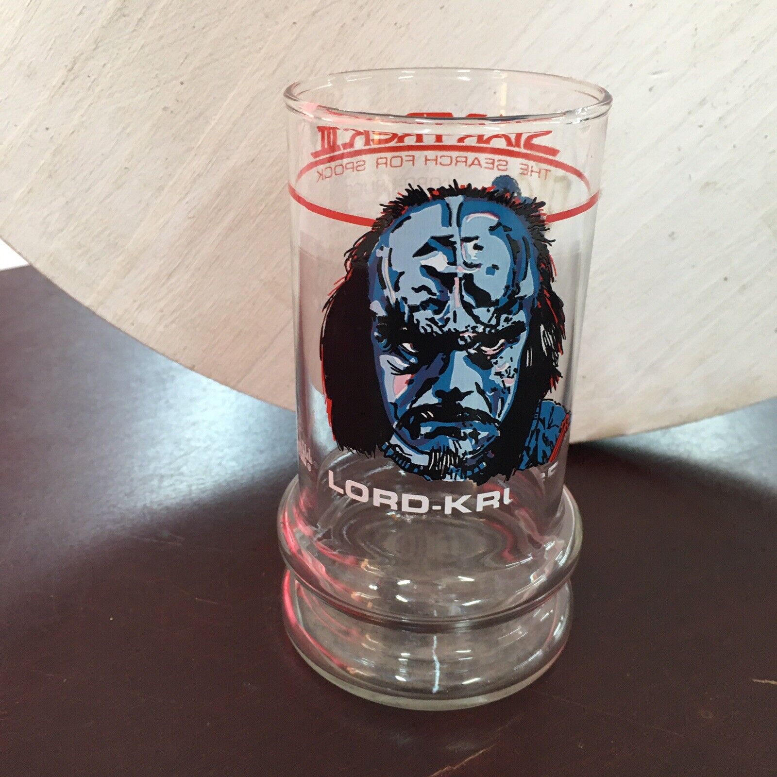 Vintage 1984 Taco Bell Star Trek III Lord Kruge Glass