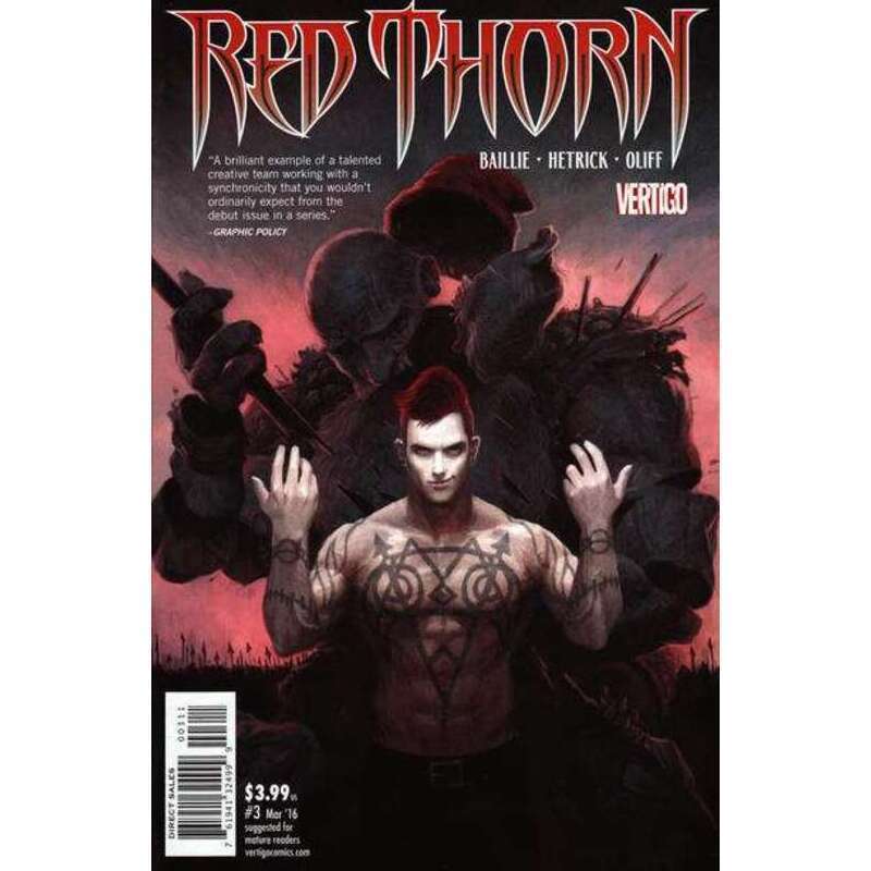 Red Thorn #3 in Near Mint condition. DC comics [x@