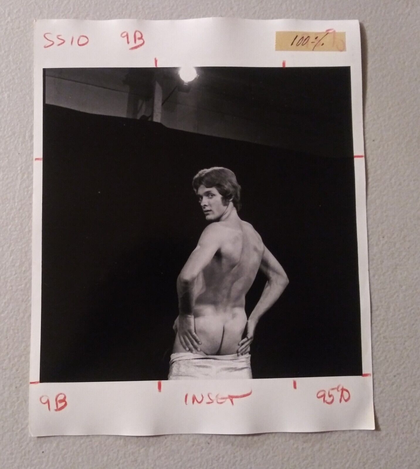 Gay Vintage 8x10 Mike Arlene Photo Muscle Shooting Stars Gay Interest 