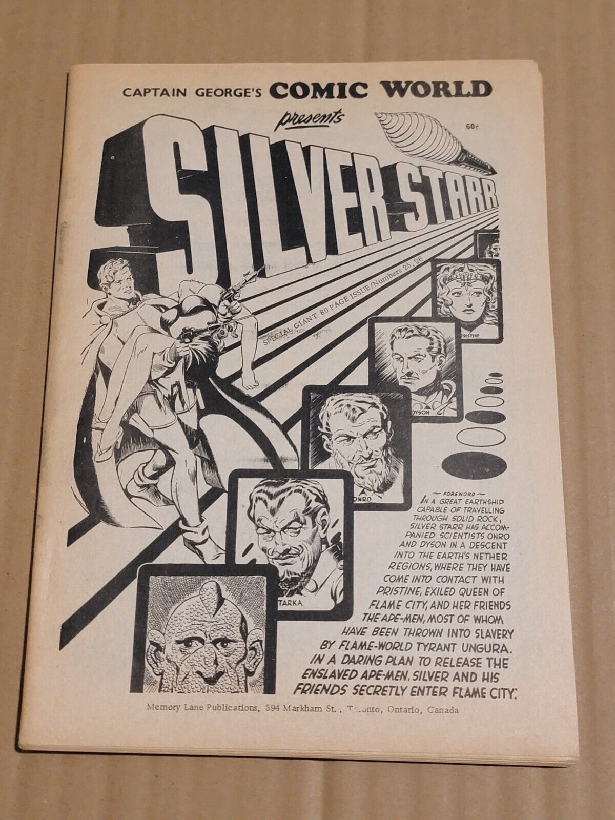 Captain George's Comic World presents Silver Starr 1969 Fanzine Fandom Magazine