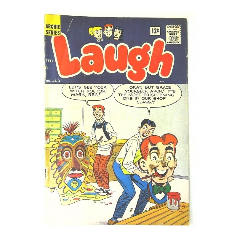 Laugh Comics #143 Archie comics VG+ Full description below [o'