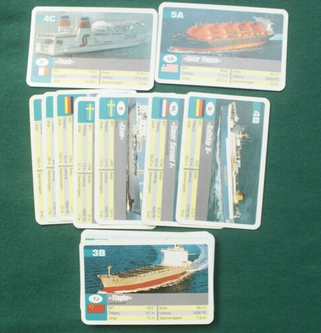 Vintage play Cards Ships Navy SCHIFFE Deutsche 50064.4