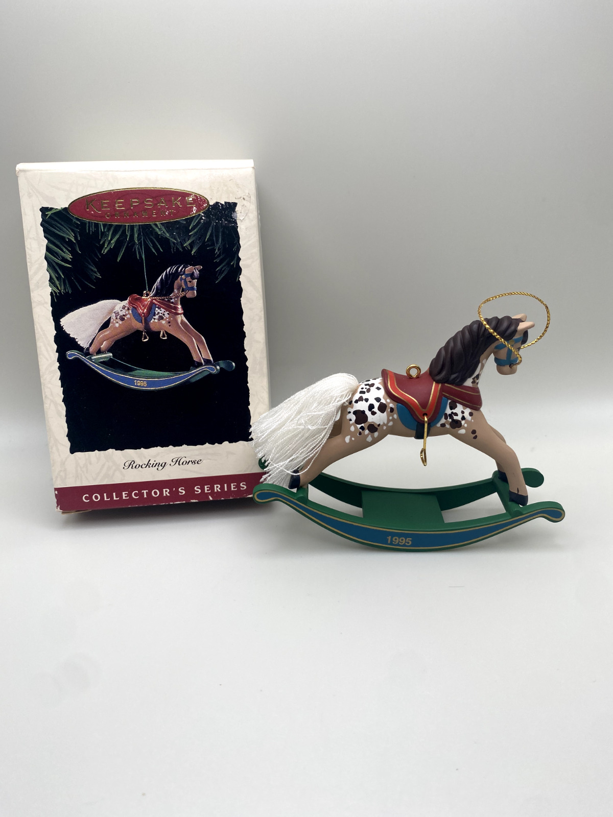 Hallmark 1995 Rocking Horse series Christmas Ornament