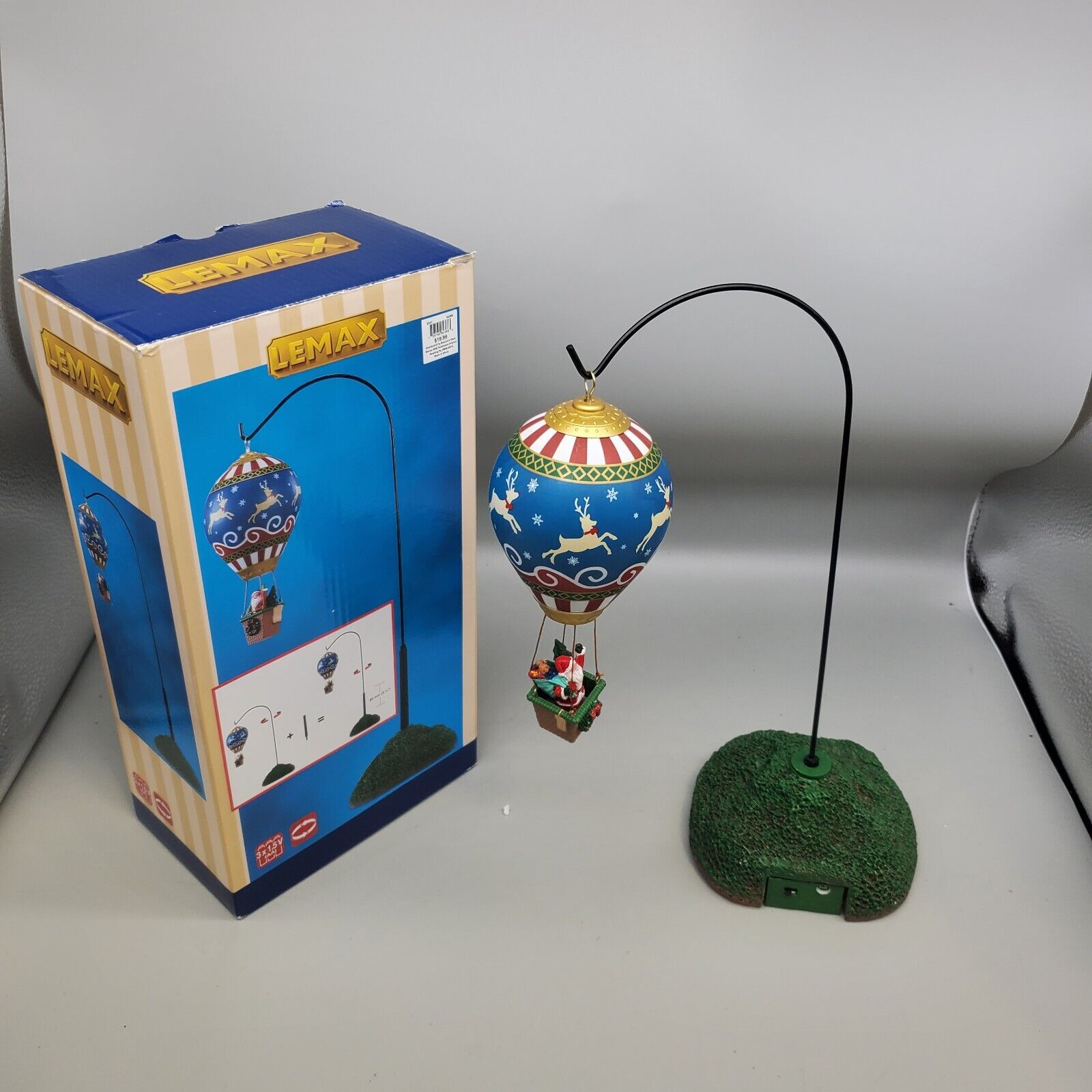 Lemax Holiday Christmas Village Reindeer Hot Air Balloon Animated