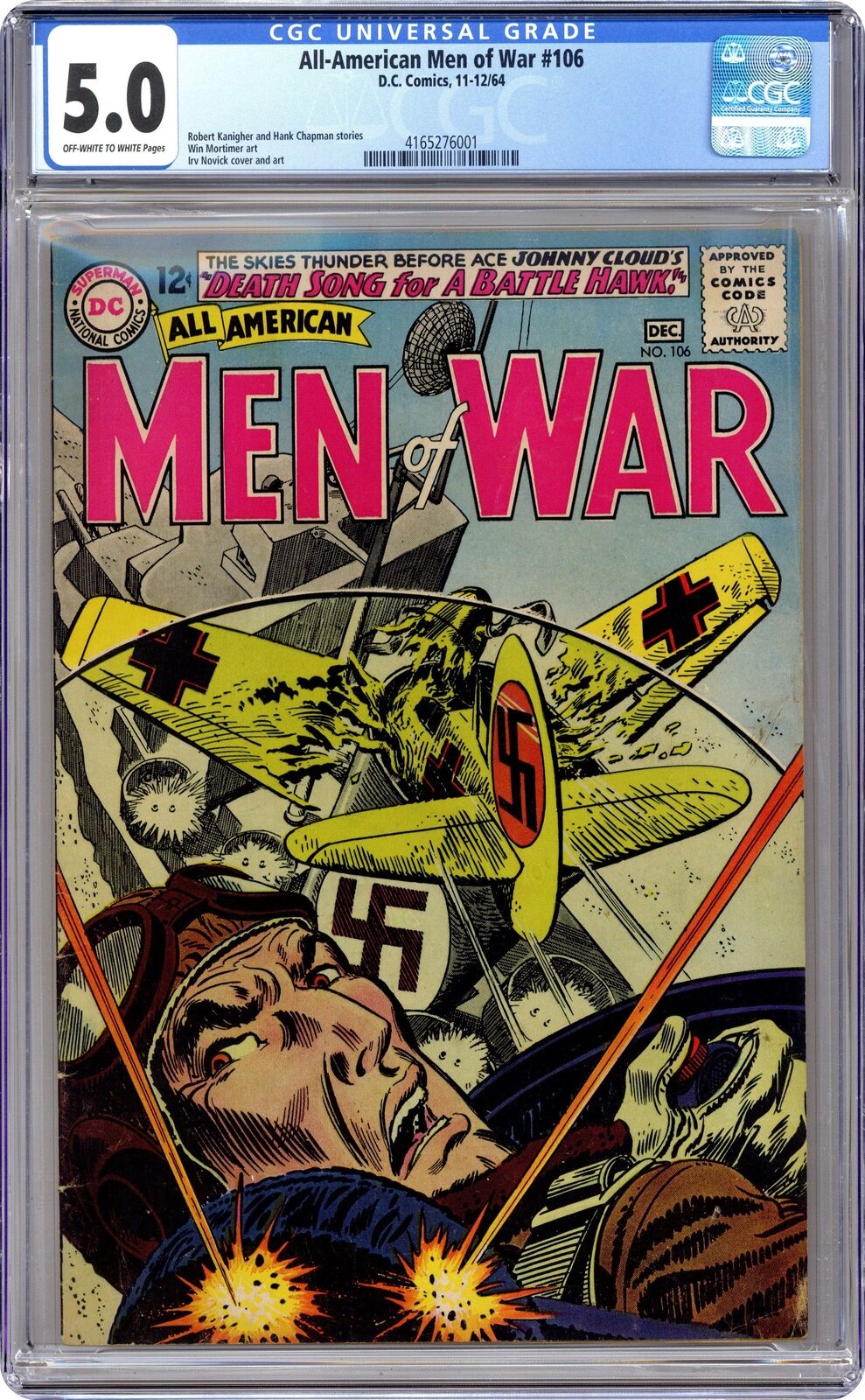All American Men of War #106 CGC 5.0 1964 4165276001