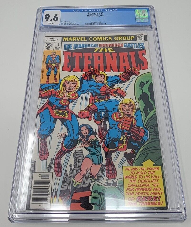 Eternals 17 CGC 9.6 Marvel 1977 1st App. Sigmar White Pages WP