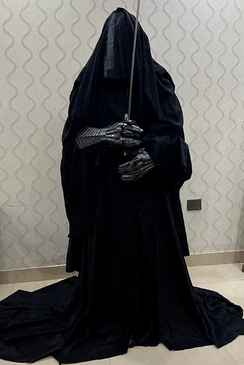 Ring Wraith Costume Nazgul Costume Black Cape Perfect Halloween