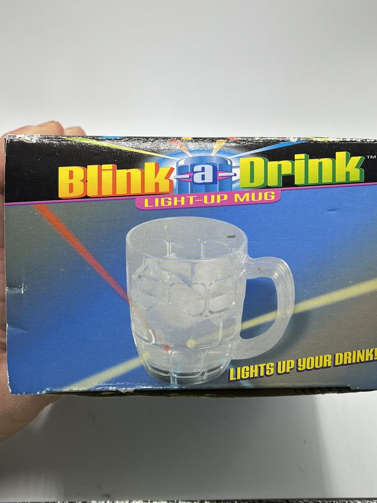Retro Blink - A - Drink Light-Up Mug 2004 5\'\' Light Show in a Mug Pint NEW🔥