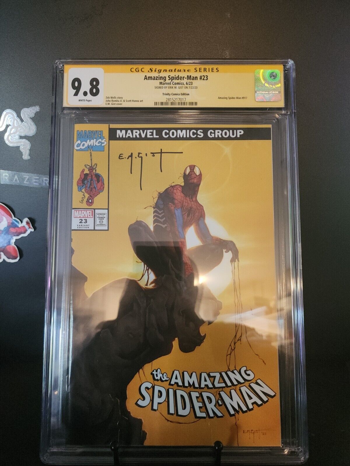 Amazing Spiderman 23 CGC 9.8 SIGNED E.M Gist Trade Ltd 666 Las Vegas Exclusive