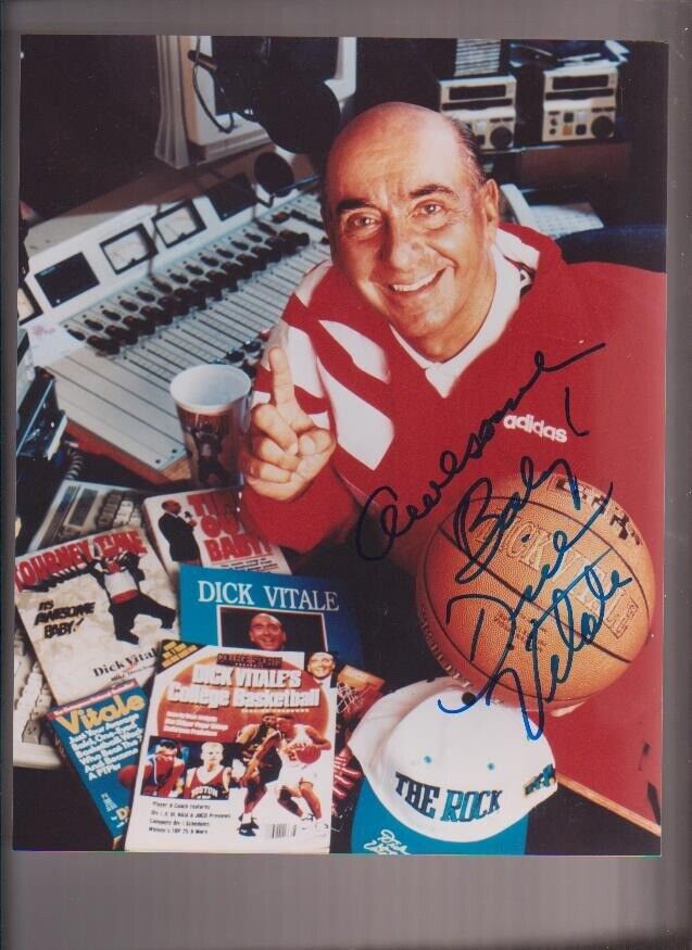 Dick Vitale Signed Glossy 8 X 10 Color Photo  