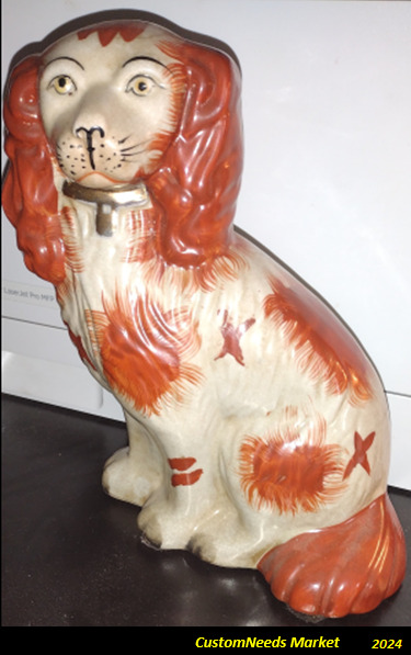 VIictorian Staffordshine Spaniel Dog Figurine