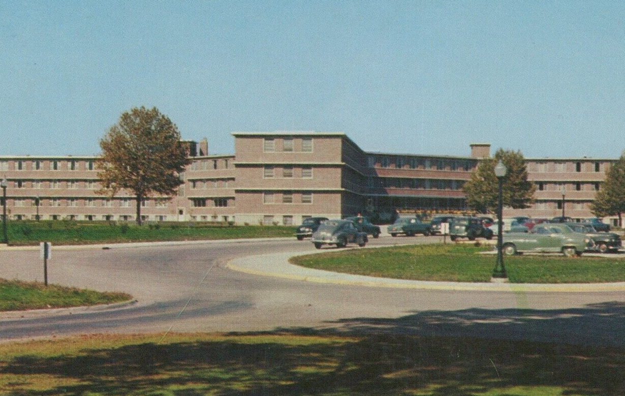 Purdue University Residence Hall X Lafayette Indiana Chrome Vintage Post Card