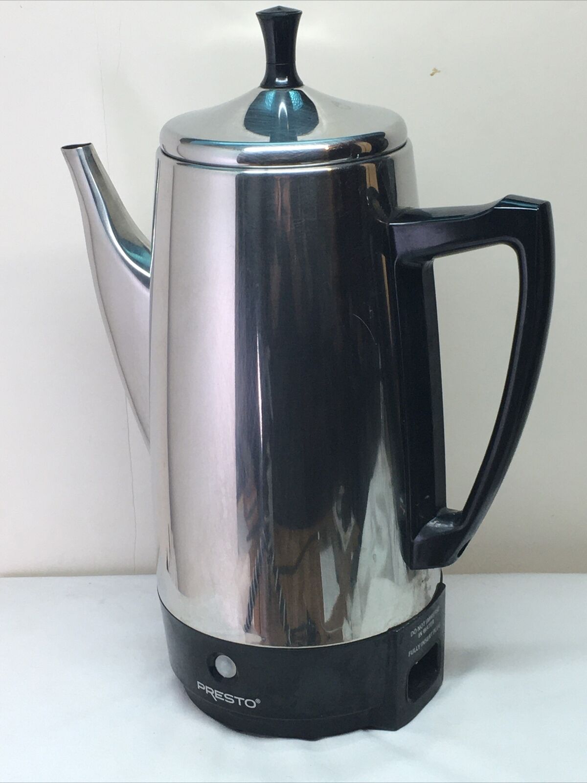 PRESTO Stainless Steel 12 Cup Electric Percolator Coffee Pot #0281105.