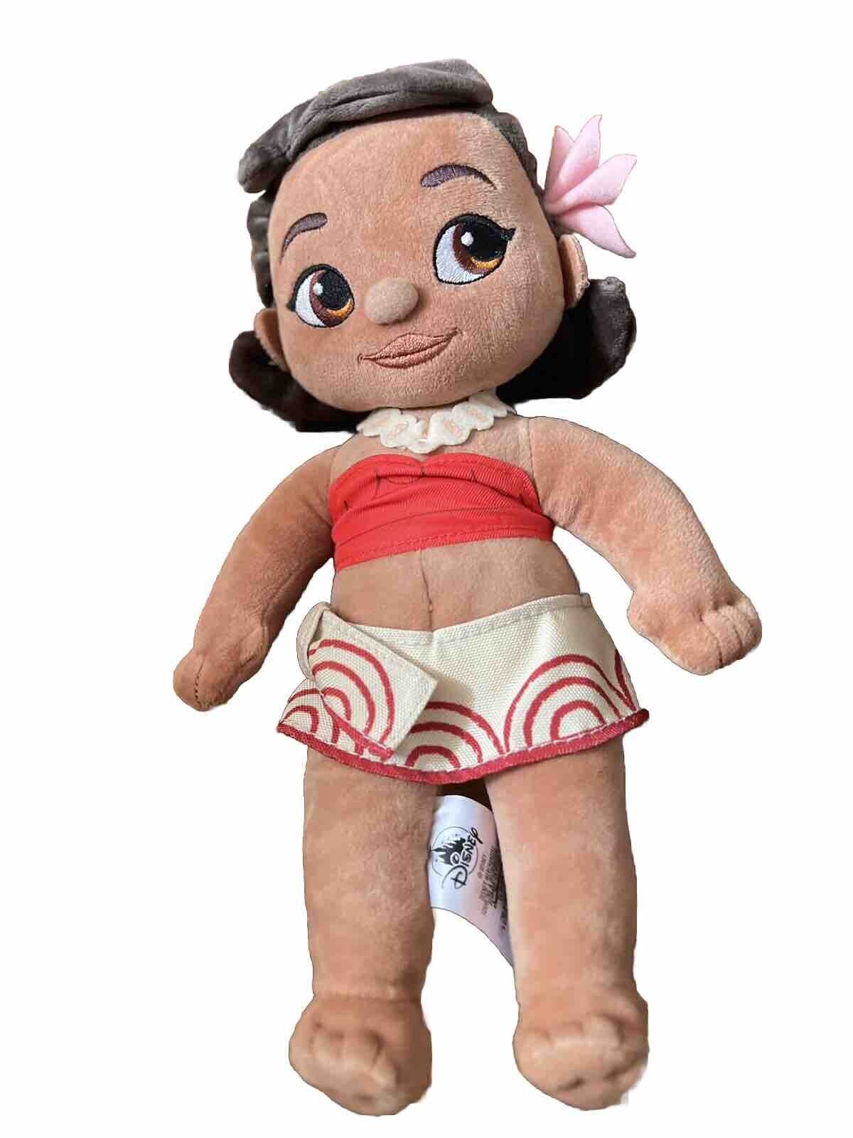 Moana Disney Store Exclusive  Toddler Baby 12” Soft Plush Princess Toy Doll