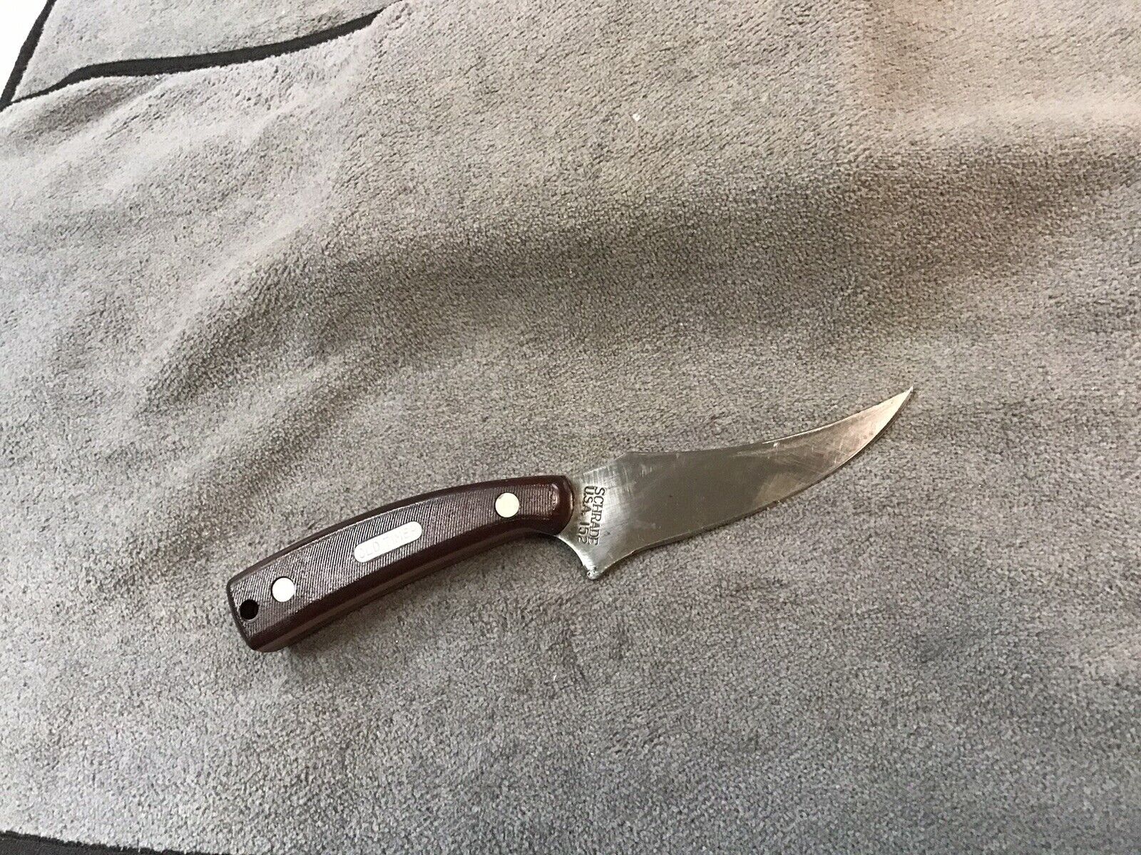 Vintage Old Timer Schrade USA 152 Fixed Blade Hunting Skinning Knife
