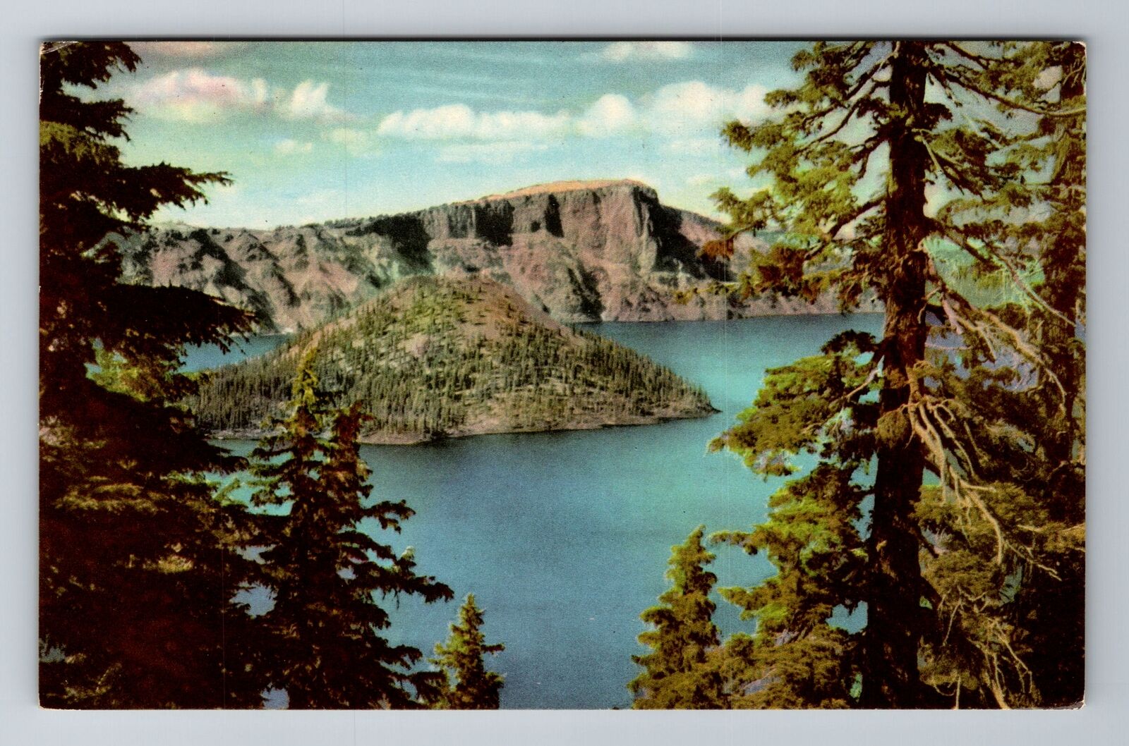 OR-Oregon, Crater Lake, Antique, Vintage Souvenir Postcard