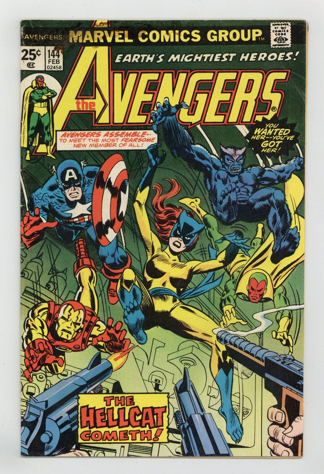 Avengers #144 GD 2.0 1976 1st app. Hellcat