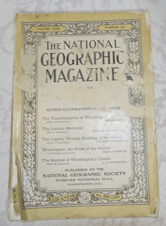 National Geographic Magazine June 1923 The Transformation of Washington