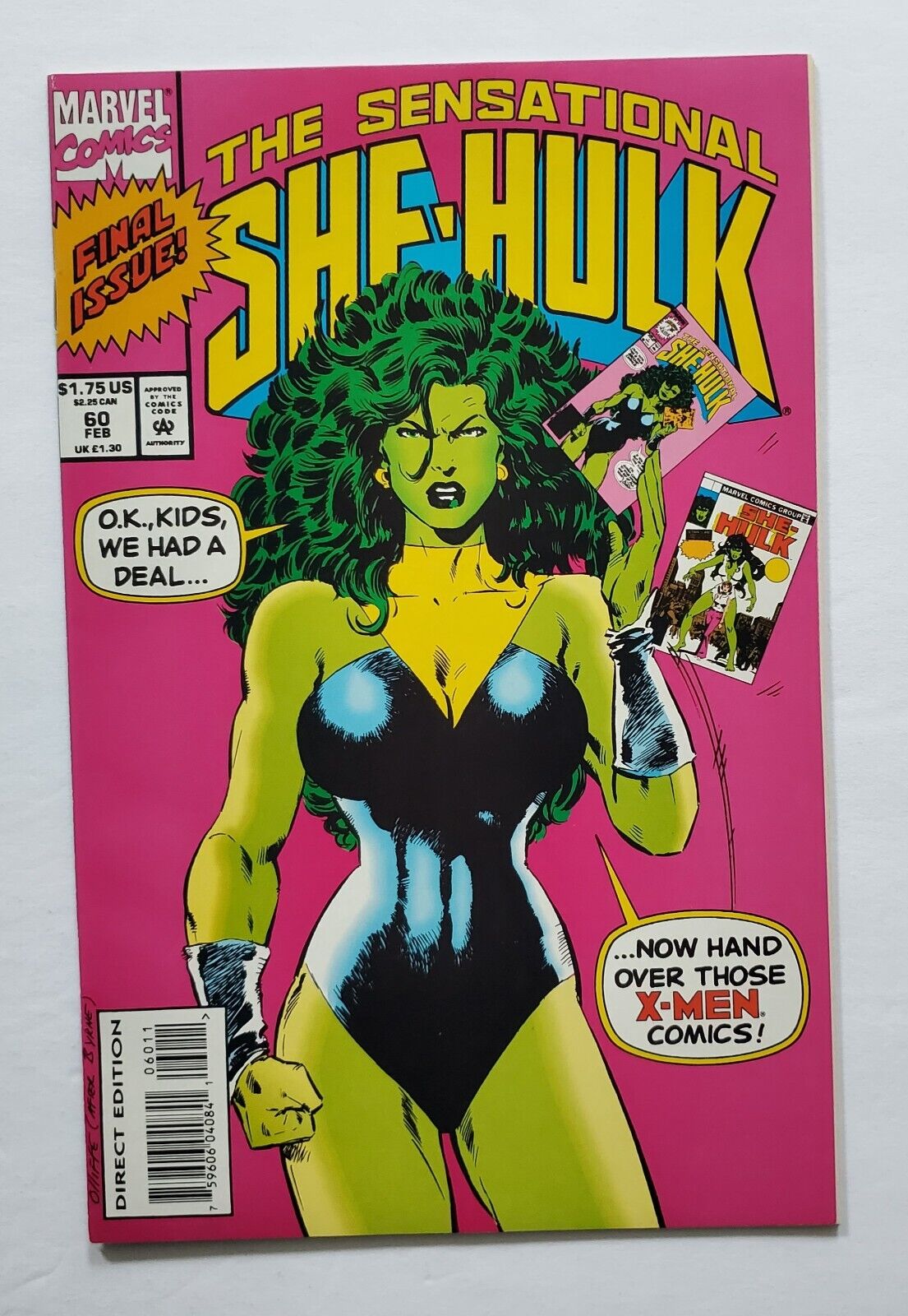 The Sensational She-Hulk #60 (Feb 1994, Marvel Comics)