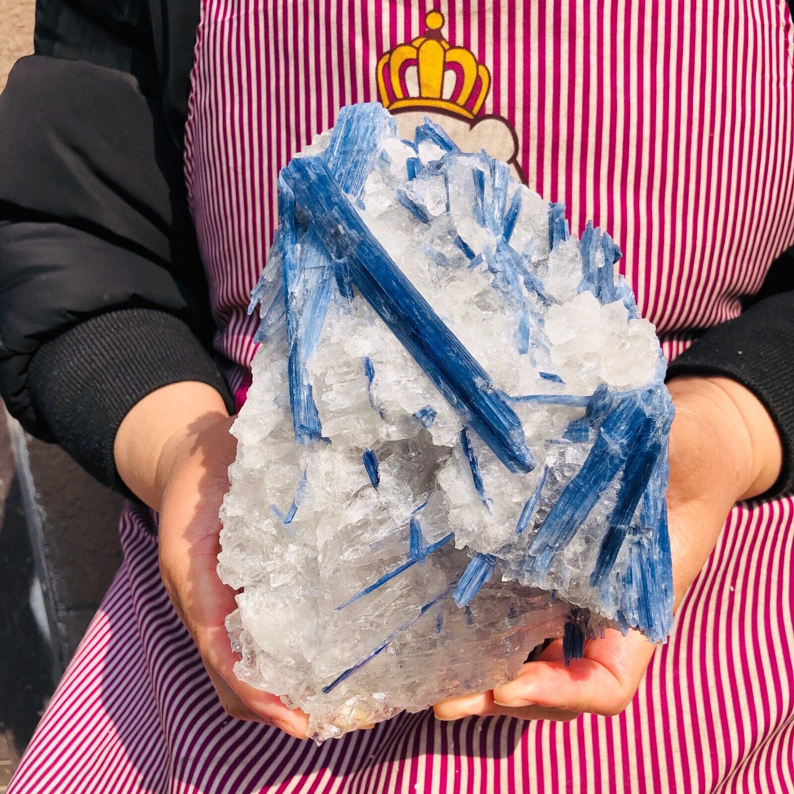 4.35LB Natural Blue Crystal Kyanite Rough Gem mineral Specimen Healing 596