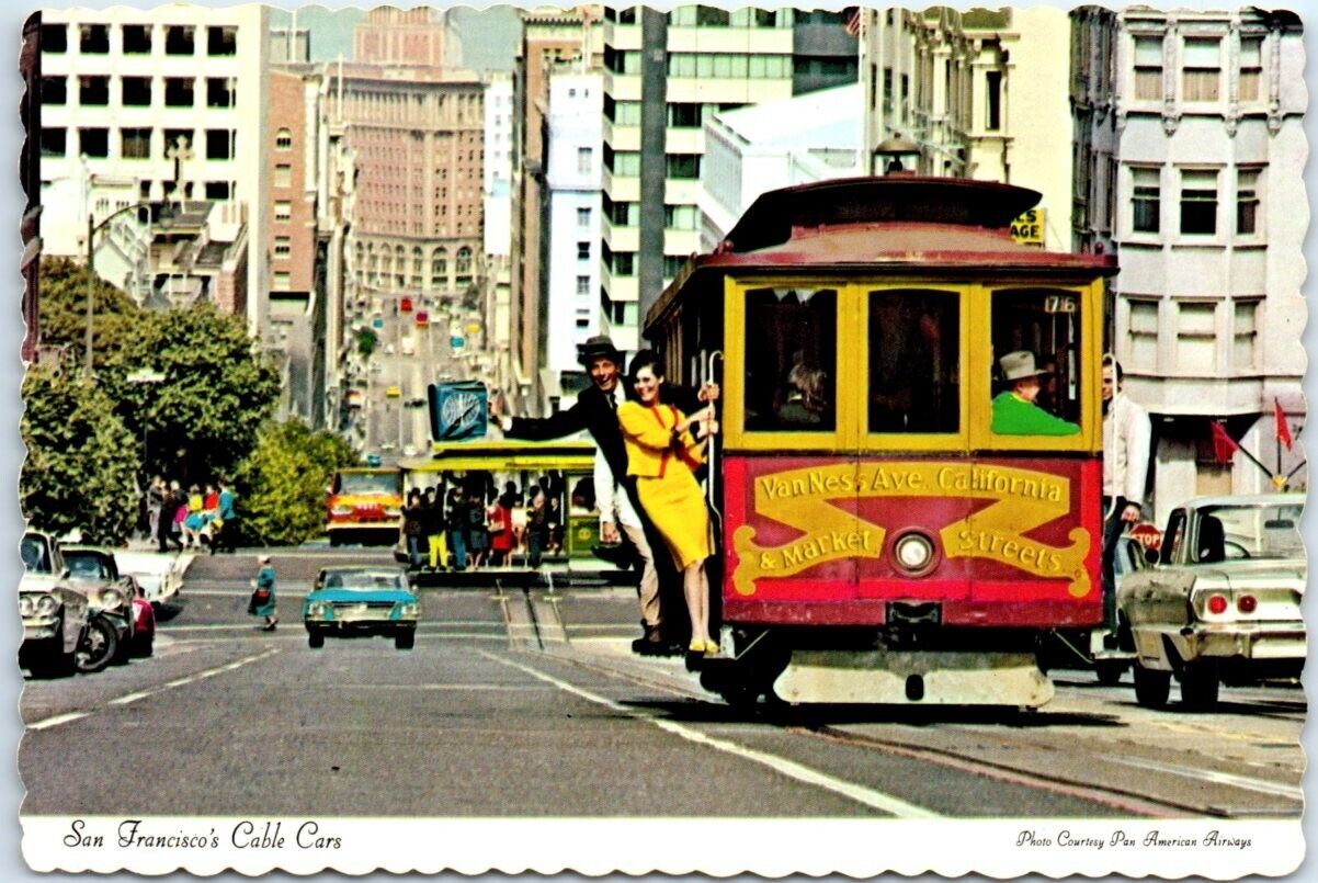 Postcard - San Francisco\'s Cable Cars, California, USA